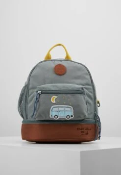 LÄSSIG MINI BACKPACK ADVENTURE BUS - Rucksack - Cognac/olive