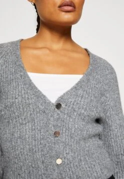 ONLY Onlallie Life Short Cardigan - Cardigan - Medium Grey Melange -Zalando UK-Outlet a193b2f8657348e3b877d39a8ad12f2c