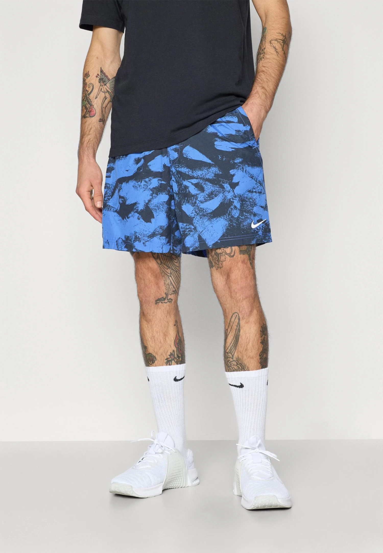 Nike Performance FORM SHORT - Sports Shorts - Comet Blue/black 1 Nike Performance FORM SHORT - Sports Shorts - Comet Blue/black