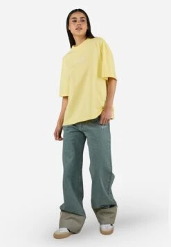 Pegador KIMMIA HEAVY OVERSIZED TEE - Print T-shirt - Washed Soft Yellow -Zalando UK-Outlet a3f8918578df4e608463df6b1b99eddb