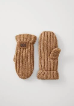 Ugg CHUNKY MITTEN UNISEX - Mittens - Camel