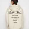 Sean John Logo Peached City Backprint Hoodie - Hoodie - Beige