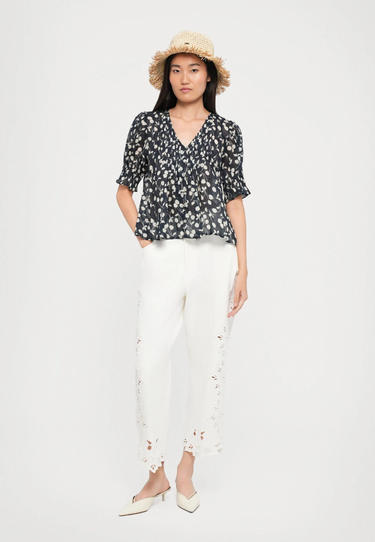 SEA CHERI PRINT - Blouse - Navy 2 SEA CHERI PRINT - Blouse - Navy - Image 2