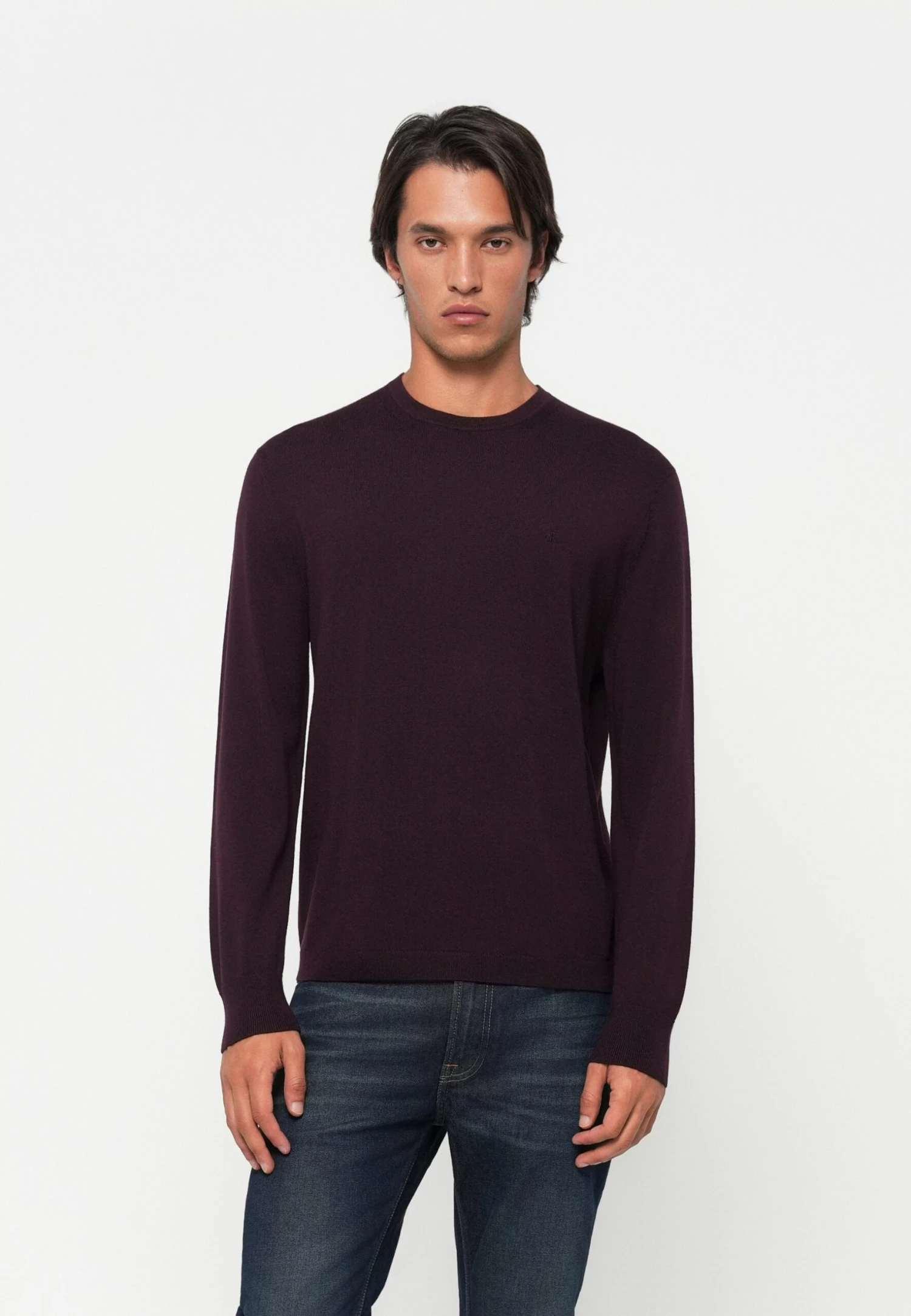 Calvin Klein CREW - Jumper - Moroccan Brown 1 Calvin Klein CREW - Jumper - Moroccan Brown