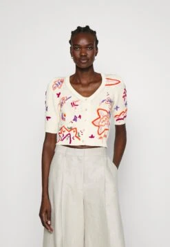 MAX & Co. Ibis - Cardigan - Bianco Ricamato