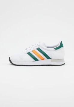 Adidas Originals Usa 84 Unisex - Trainers - Footwear White/Bold Green/Orange Rush