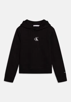 Calvin Klein Jeans Logo Boxy Hoodie - Sweatshirt - Black
