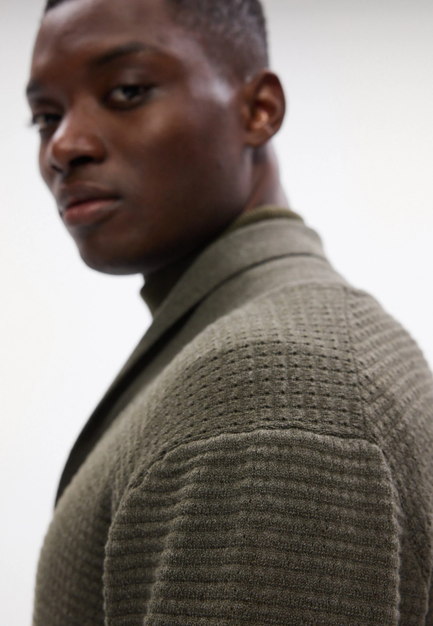 Lindbergh PURL CARDIGAN - Cardigan - Dark Army Melange 8 Lindbergh PURL CARDIGAN - Cardigan - Dark Army Melange - Image 8