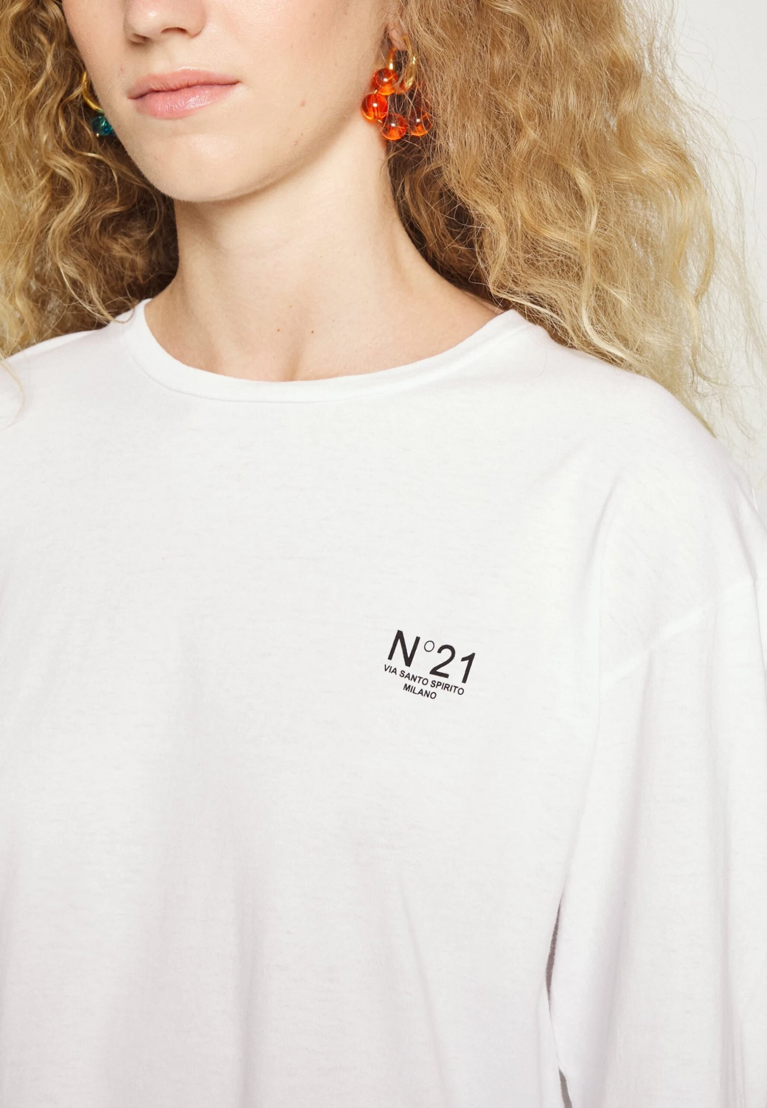 N°21 Long Sleeved Top - Bianco Ottico 6 N°21 Long Sleeved Top - Bianco Ottico - Image 6