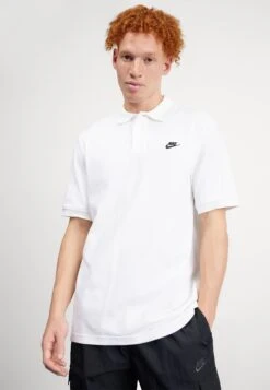 Nike Sportswear CLUB - Polo Shirt - White/black