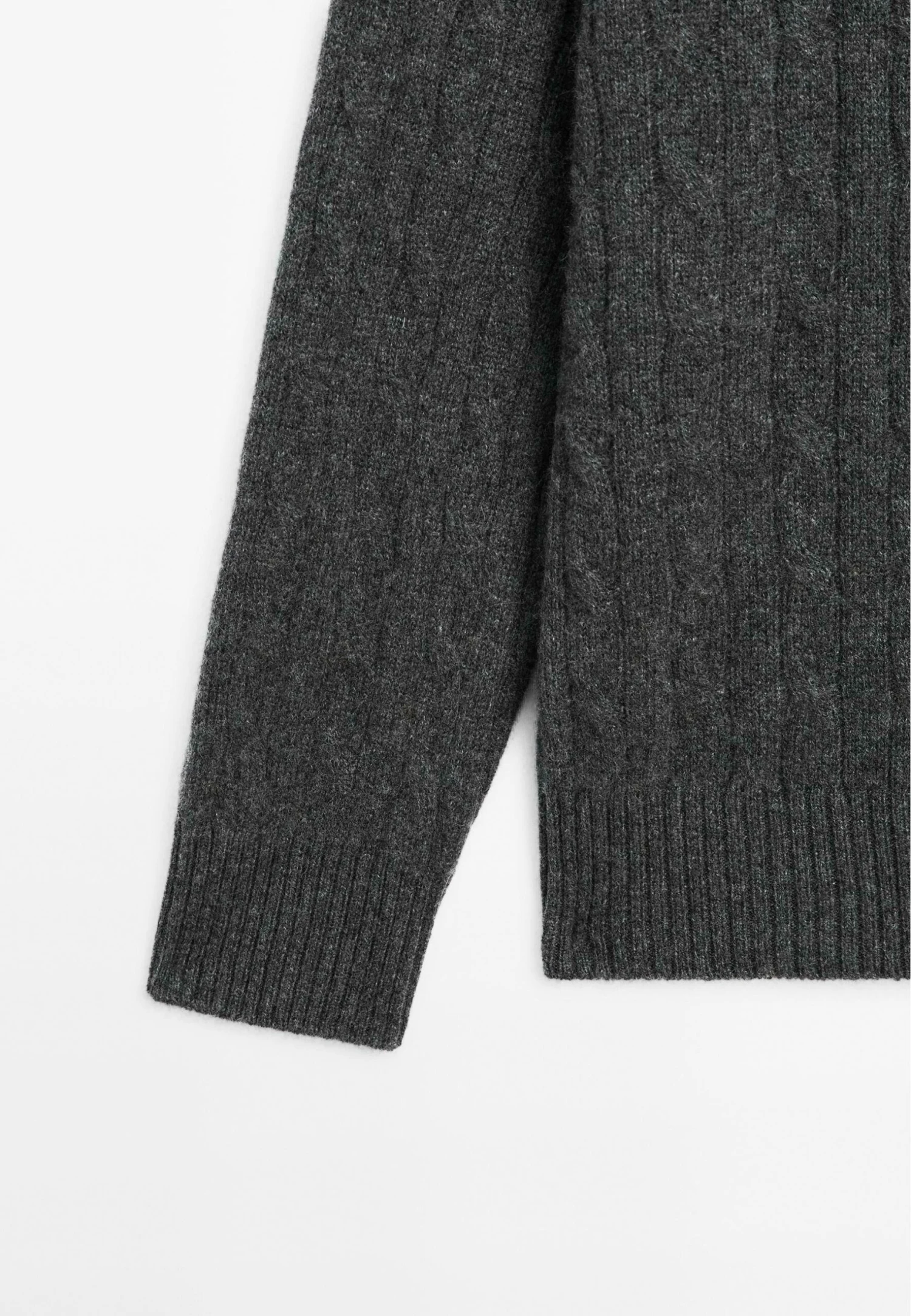 Massimo Dutti HIGH NECK WITH ZIP - Jumper - Grey 7 Massimo Dutti HIGH NECK WITH ZIP - Jumper - Grey - Image 7