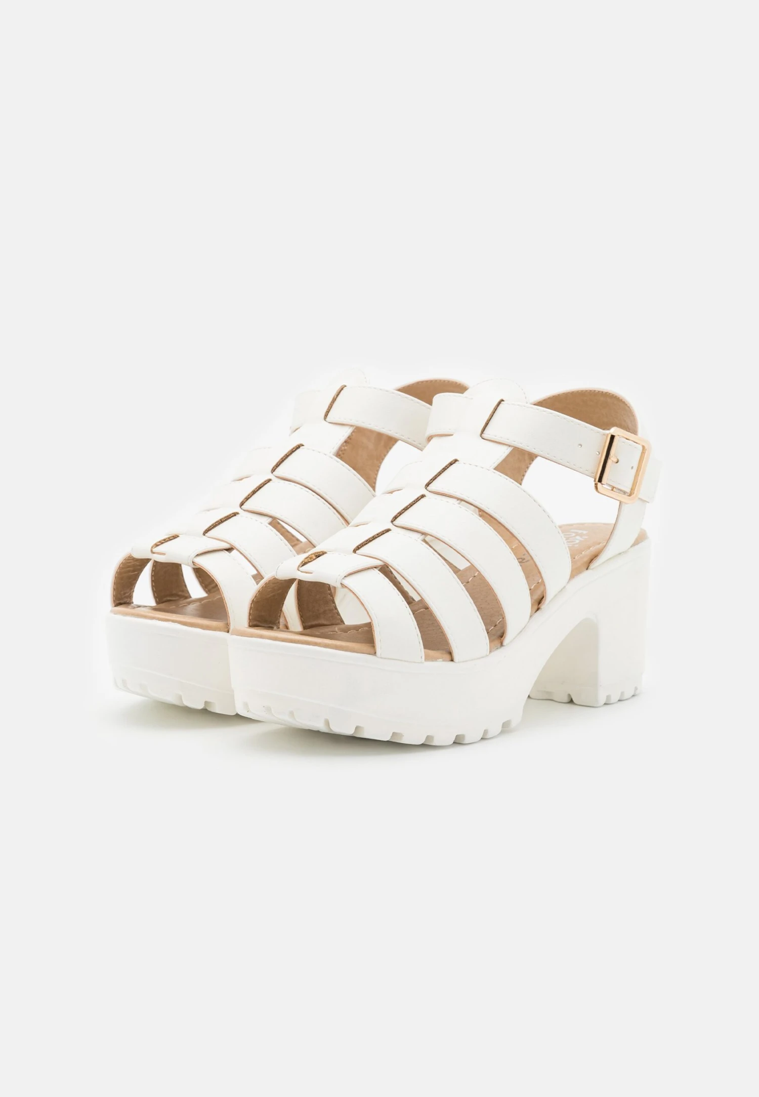 KOI FOOTWEAR Sii Strappy Sandals - Platform Sandals - White 3 KOI FOOTWEAR Sii Strappy Sandals - Platform Sandals - White - Image 3