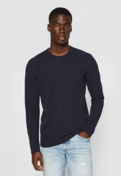 Boss TEMPESTO - Long Sleeved Top - Dark Blue