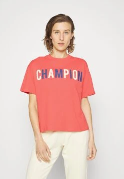 Champion Crewneck - Print T-Shirt - Apricot