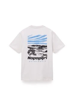 Napapijri VIGNONI BACK - Print T-shirt - White Whisper -Zalando UK-Outlet ae79eff99fa74af794f43bad84c48007