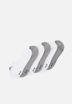 Puma Footie 6 Pack Unisex - Sports Socks - White/Grey