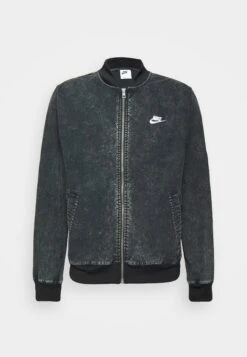 Nike Sportswear Club - Bomber Jacket - Black/White -Zalando UK-Outlet b0c3fd3a97e743c689317b8bf70cf194
