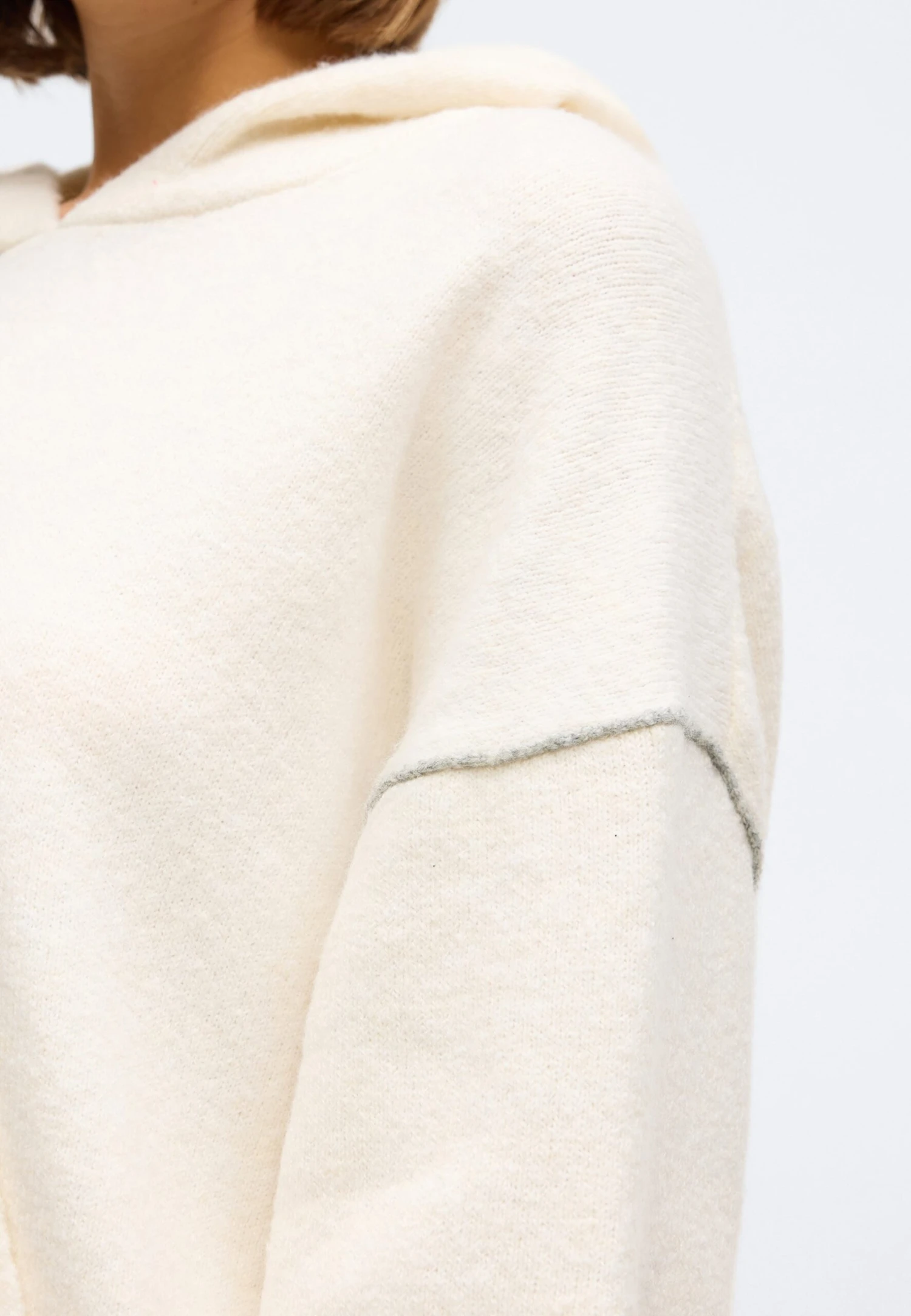 CALVIN KLEIN UNDERWEAR PLUSH HOODIE PLUSH - Pyjama Top - Ivory 8 CALVIN KLEIN UNDERWEAR PLUSH HOODIE PLUSH - Pyjama Top - Ivory - Image 8