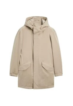 Massimo Dutti WATER-REPELLENT PEACH-EFFECT FABRIC - Parka - Beige -Zalando UK-Outlet b2db14d5327648b69e002c4f85171252