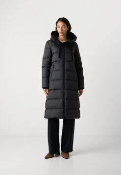 Marc O'Polo LONG COAT WITH HOOD DRAWSTRING AT WAIST - Down Coat - Black -Zalando UK-Outlet b40d7933643a4641a8671a147ef466c9