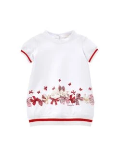 Monnalisa SPORTY DRESS - Day Dress - Bianco