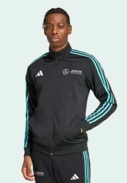Adidas Originals MERCEDES - AMG PETRONAS FORMULA ONE TEAM DNA TRACK MEN - Training Jacket - Black White