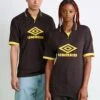 UMBRO BOXY FOOTBALL UNISEX - Polo Shirt - Ganache/cream Gold-coloured/brilliant White