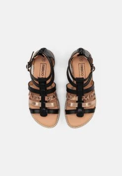 Friboo Leather - Sandals - Black -Zalando UK-Outlet b81f342ff57545de9d1fbbf502a57b0f