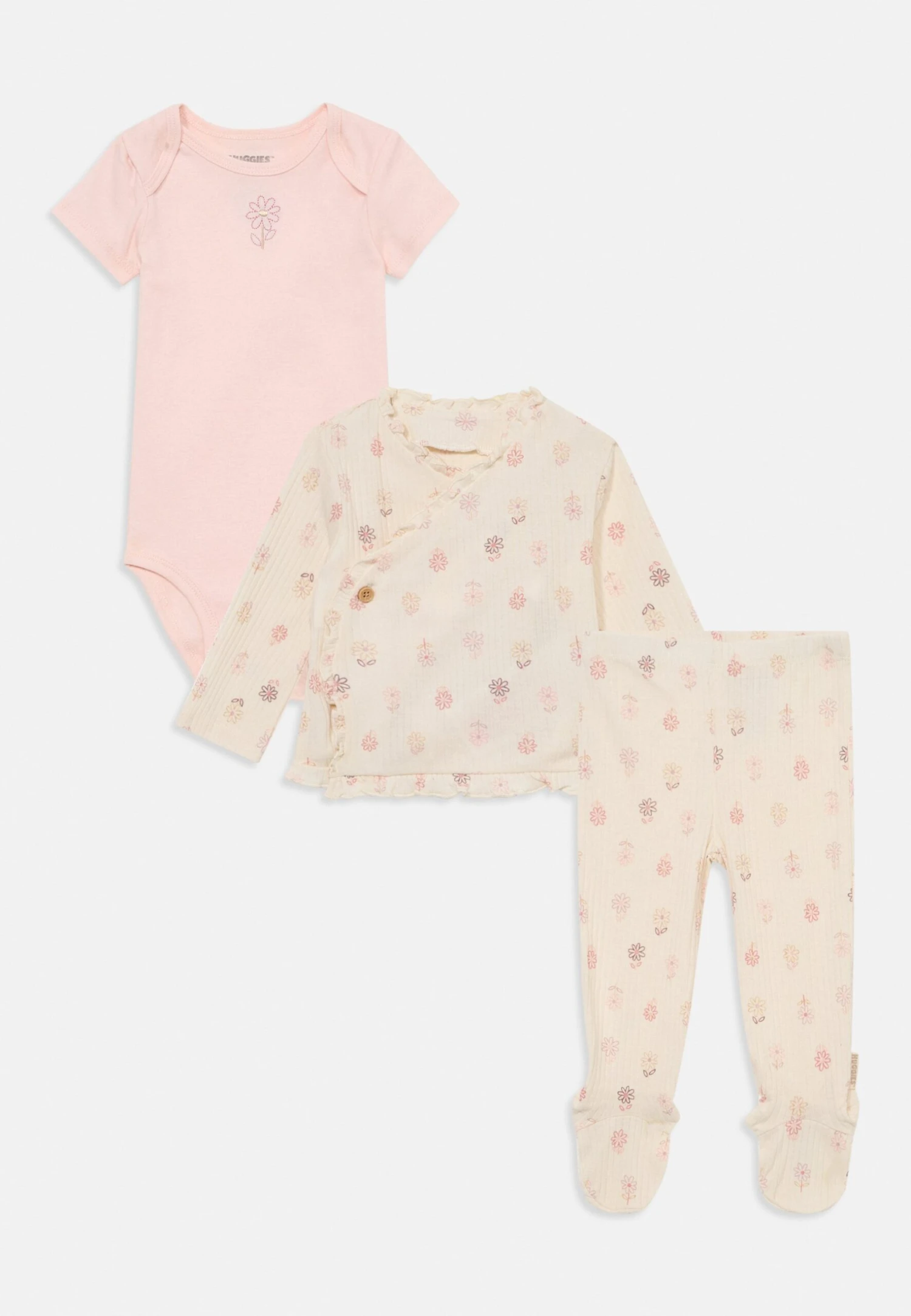 HUGGIES BODYSUIT PANT SET - Tracksuit - Eggnog 1 HUGGIES BODYSUIT PANT SET - Tracksuit - Eggnog
