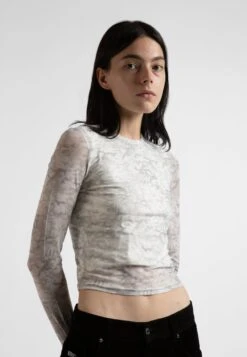 DIGICAMO - Long Sleeved Top - White