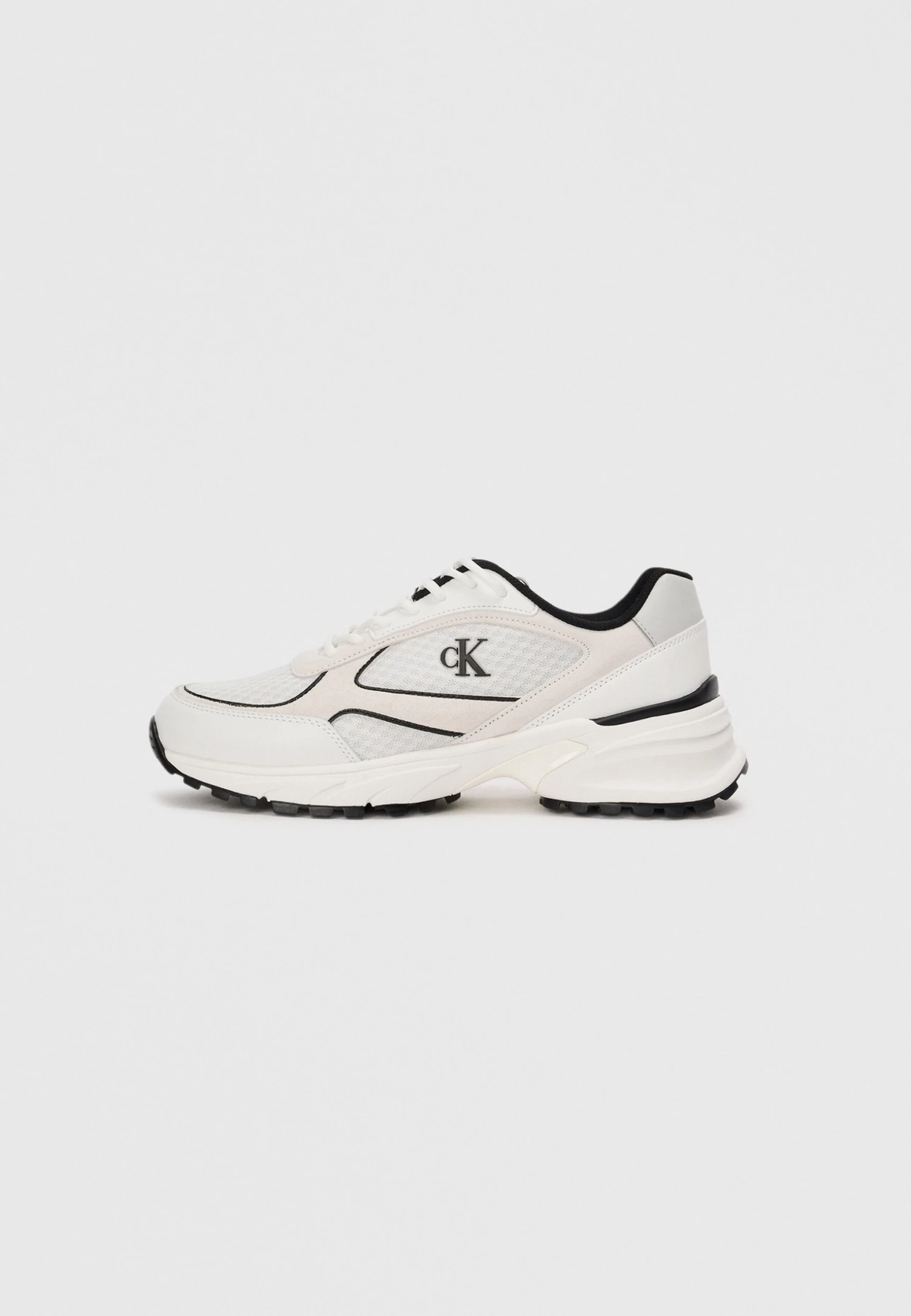 Calvin Klein Jeans HIKE RUNNER - Trainers - Bright White/black 1 Calvin Klein Jeans HIKE RUNNER - Trainers - Bright White/black