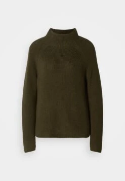 Marc O'Polo LONGSLEEVE STAND UP COLLAR - Jumper - Olive -Zalando UK-Outlet bc0905cc06124aee9757cc5d70b4b738