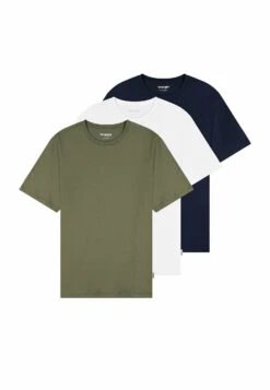 Wrangler 3 PACK TEE - Basic T-shirt - White Navy Black -Zalando UK-Outlet bc1dd08460e34dbeb652be6485377a33