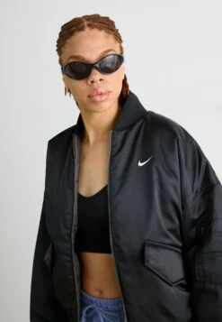 Nike Sportswear Bomber Jacket - Black/medium Ash/sail -Zalando UK-Outlet bcfffd84cc4945609f8cd5116dda6d9e