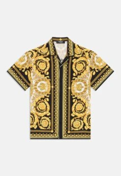 Versace INFORMAL SHIRT JAVANESE BAROCCO FOULAD KIDS UNISEX - Shirt - Eggshell/black