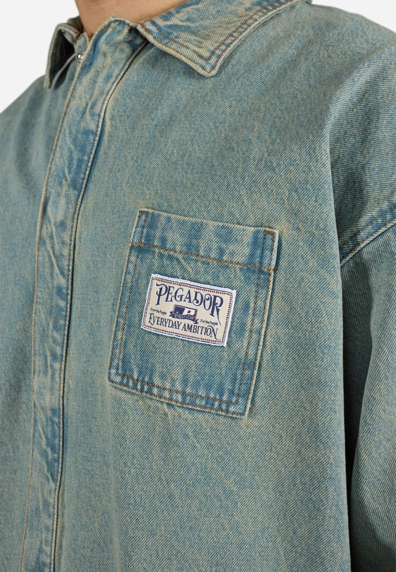 Pegador TABOR OVERSHIRT - Shirt - Washed Vintage Blue 6 Pegador TABOR OVERSHIRT - Shirt - Washed Vintage Blue - Image 6