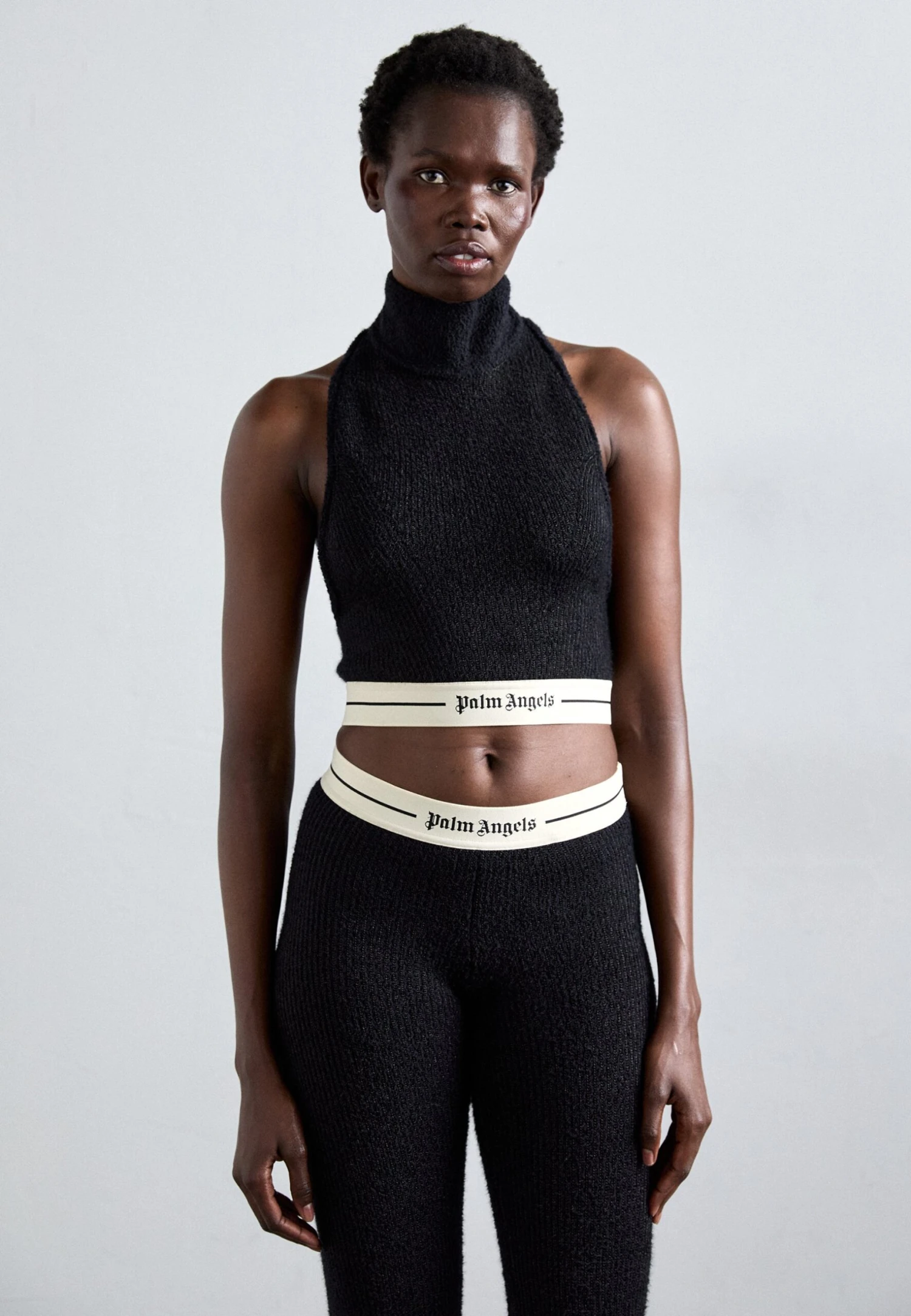 Palm Angels Top - Black/off White 1 Palm Angels Top - Black/off White