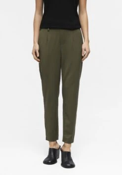 Object OBJLISA SLIM PANT - Trousers - Ivy Green