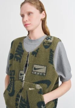 Nike Sportswear STREET - Waistcoat - Medium Olive/neutral Olive