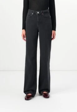 Vero Moda VMTESSA WIDE JEANS - Wide Leg - Dark Grey Denim