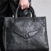 Zadig & Voltaire TOTE WINGS COW BURNISH - Tote Bag - Black