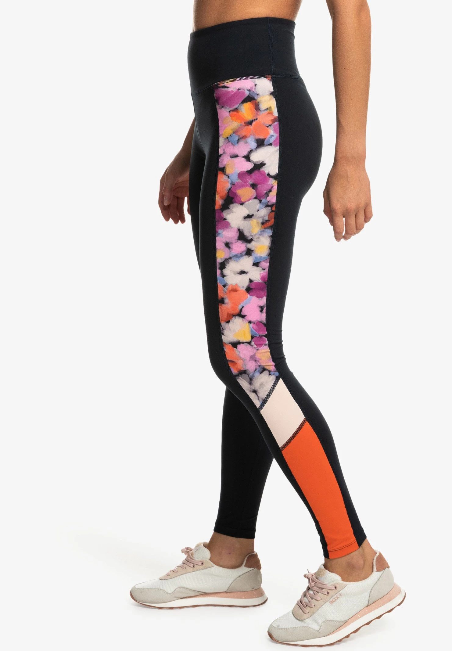 Roxy Heart Into It Colorblock - Leggings - Anthracite 2 Roxy Heart Into It Colorblock - Leggings - Anthracite - Image 2