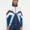 UMBRO RELAXED TRACK JACKET - Summer Jacket - Dark Navy/white Sand/vista Blue
