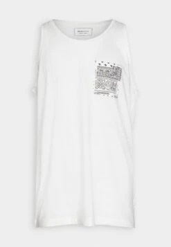 TOM TAILOR Denim Tanktop With Pocket - Top - White -Zalando UK-Outlet c36216496a07410bb8840adc59753766