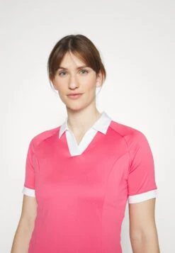 Callaway Short Sleeve V Placket Colorblock - Polo Shirt - Fruit Dove -Zalando UK-Outlet c43ca0f85e074be1b3c95632e09b1705