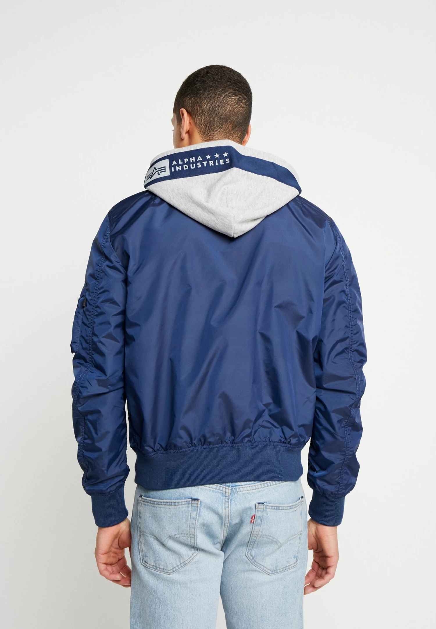 Alpha Industries Hood Custom - Summer Jacket - New Navy 3 Alpha Industries Hood Custom - Summer Jacket - New Navy - Image 3