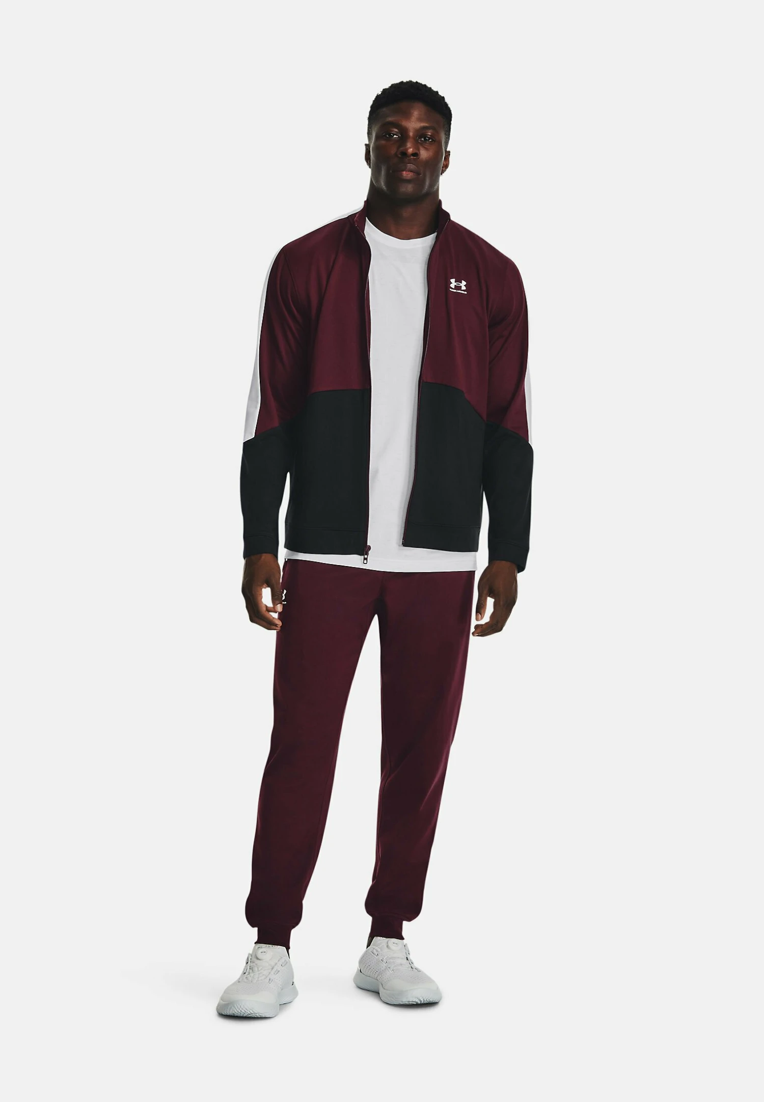 Under Armour Warmup Tricot Fashion - Training Jacket - Dark Maroon 2 Under Armour Warmup Tricot Fashion - Training Jacket - Dark Maroon - Image 2