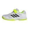 ADIDAS PERFORMANCE COURT - Volleyball Shoes - Cloud White Core Black Lucid Lemon