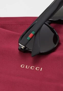 Gucci Sunglasses - Black/Black/Green -Zalando UK-Outlet c8ee97970a054fc5901c3e17ef342e57