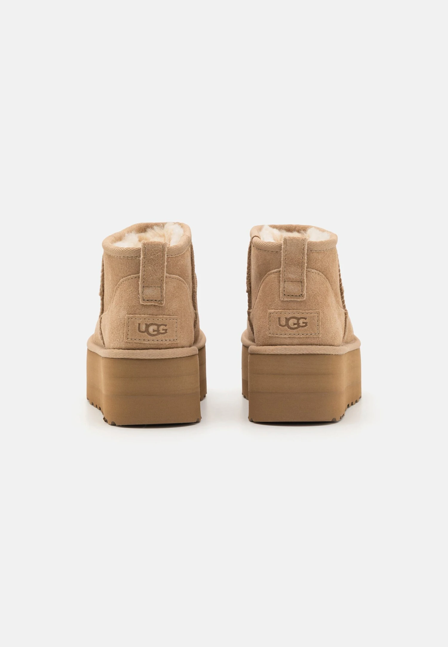 Ugg CLASSIC ULTRA MINI PLATFORM - Ankle Boots - Sand 3 Ugg CLASSIC ULTRA MINI PLATFORM - Ankle Boots - Sand - Image 3